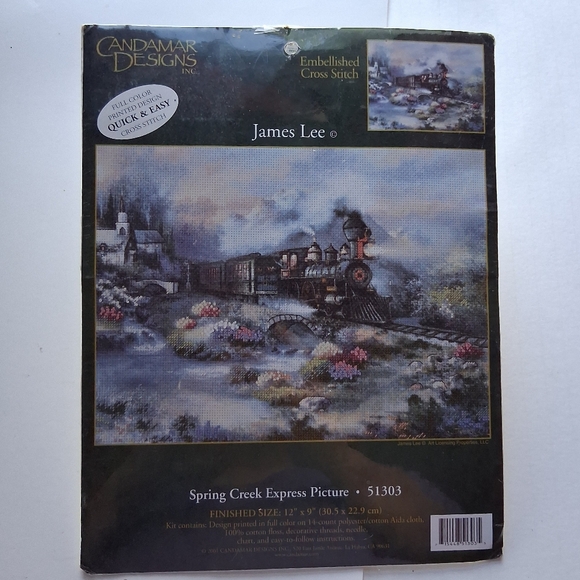 Candamar Designs Other - Candamar Designs James Lee Spring Creek Express Picture 51303 Cross Stitch Kit